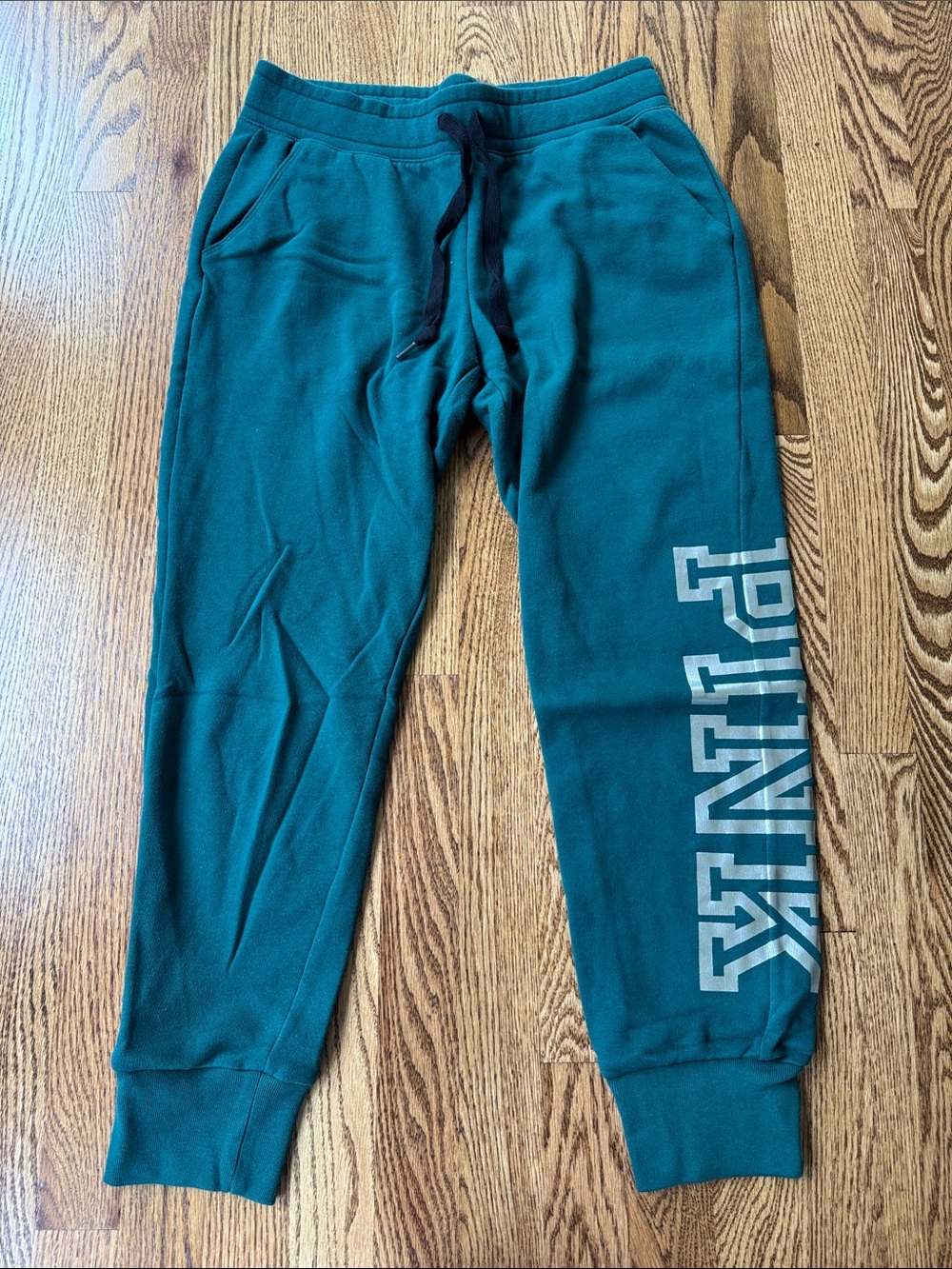 PINK Victoria's Secret Hunter Green Jogger Sweatpants. Women’s Medium.